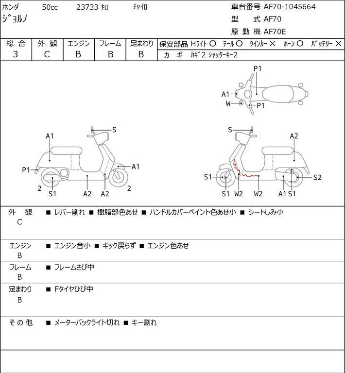 Honda giorno af70 manual